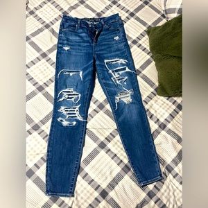 American eagle size 10reg curvy super hi-rise jeggings
